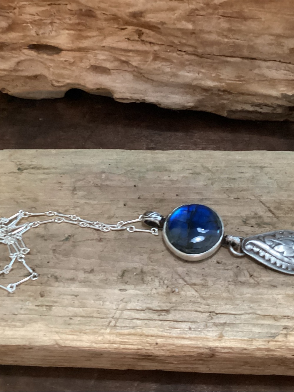 Sterling Silver and Labradorite Necklace